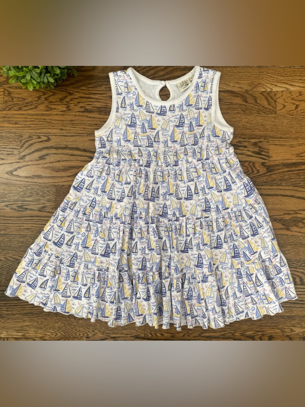 Luigi Kids Little Girls Sailboat Dress Sz 6